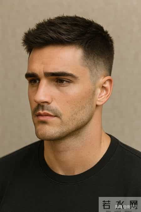 欧美硬汉风寸头：硬朗气质的经典诠释，型男必备造型