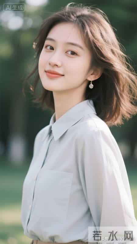 清爽温柔的都市轻氧风~白色短款衬衫搭配牛仔下装简约利落