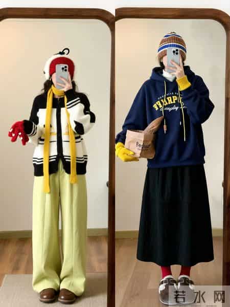 24套秋冬穿搭，一周穿搭不重样 。