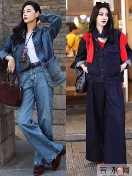 收起你的风衣吧！今年开春流行“短外套+阔腿裤”，既洋气又显高