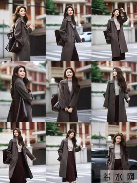 新年穿棕色大衣，知性显贵气！8个优雅从容的姿势，拿捏自然美
