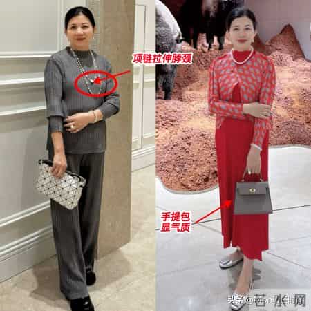 这才是130斤阿姨该有的样子：不披发、衣收而不紧，美得高级富态