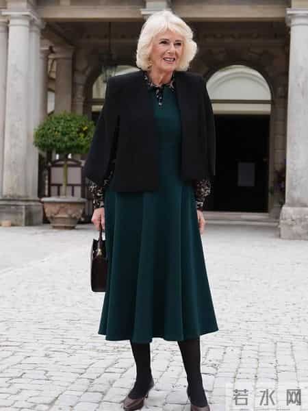 不得不说，卡米拉王后越来越会穿了，身姿挺拔尽显贵气感