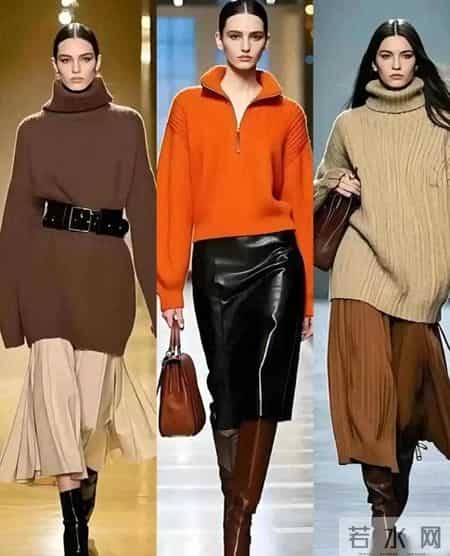 早春选择“中长裙”穿搭，让你轻松美出新高度，50+女性赶紧码住