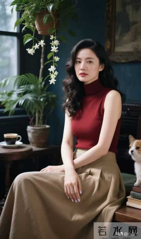 年绝色佳人，端庄优雅，温柔娴静，冷艳迷人