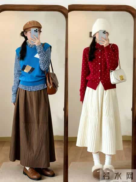 24套秋冬穿搭，一周穿搭不重样 。