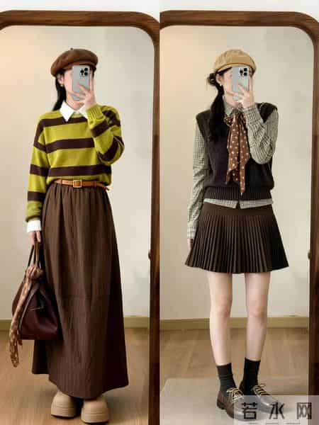 24套秋冬穿搭，一周穿搭不重样 。