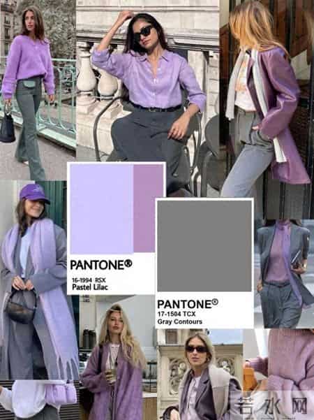 秋冬配色新思路“紫色+灰色”，低调又显贵的神仙搭配，一眼爱上