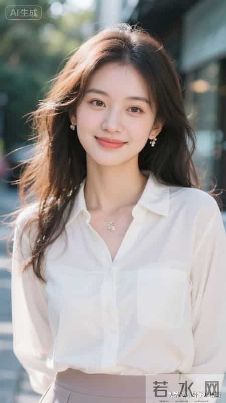 清爽温柔的都市轻氧风~白色短款衬衫搭配牛仔下装简约利落