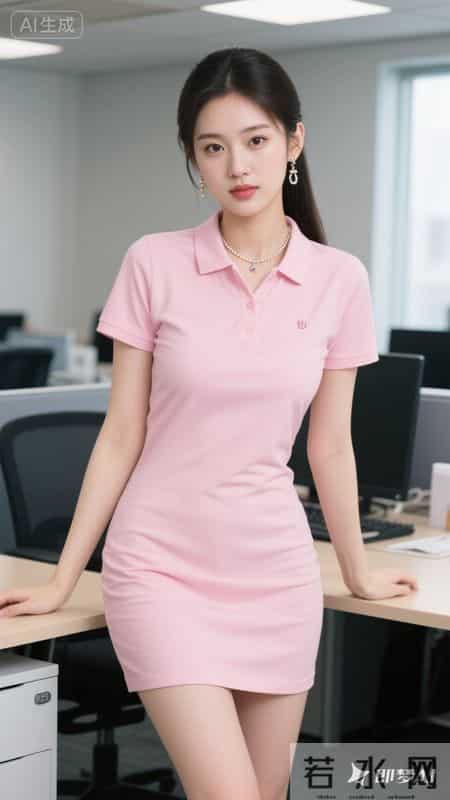 粉调Polo裙解锁通勤新风格，清爽利落又温柔，职场也能元气满满