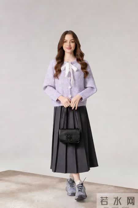 芋泥紫毛衣|揉碎秋冬的温柔紫调紫色系穿搭