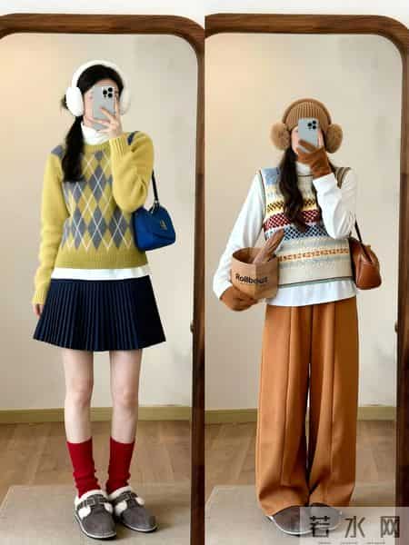 24套秋冬穿搭，一周穿搭不重样 。