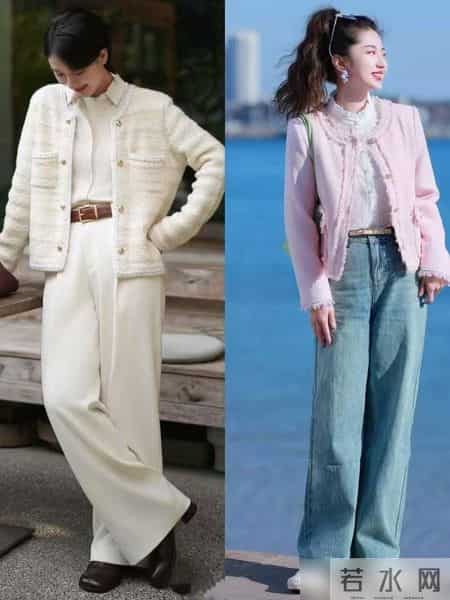 收起你的风衣吧！今年开春流行“短外套+阔腿裤”，既洋气又显高