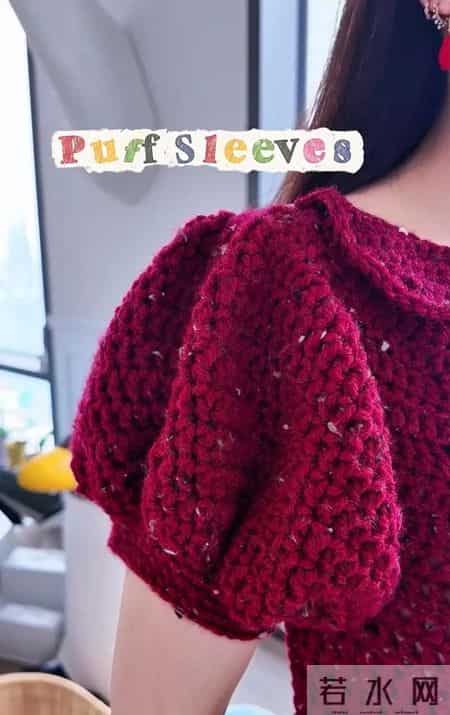 甘比手艺真不错，自己钩露背连体裤准备过年，惊艳大气比高定好看