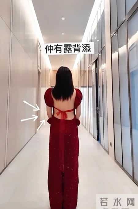 甘比手艺真不错，自己钩露背连体裤准备过年，惊艳大气比高定好看