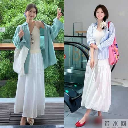 “半身裙”今年太火了,40+女生怎么搭都时髦!