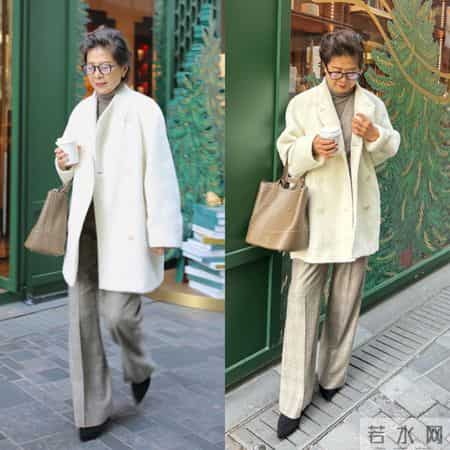 67岁姥姥的冬季穿搭示范，比年轻人还潮！照着穿保暖又高级