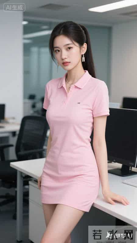 粉调Polo裙解锁通勤新风格，清爽利落又温柔，职场也能元气满满
