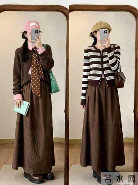 24套秋冬穿搭，一周穿搭不重样 。