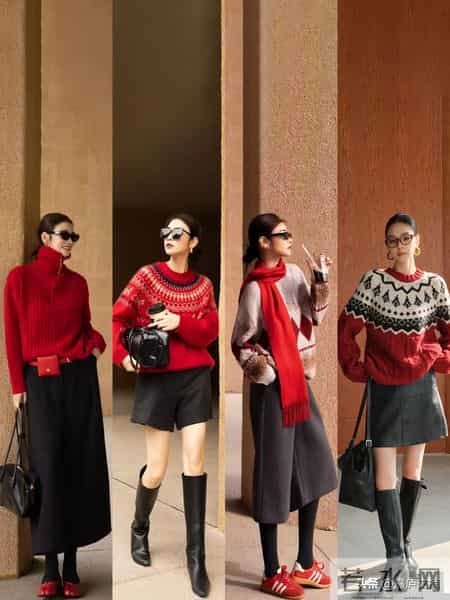 再炸一波新春红！这8套穿搭，让你从年红到元宵