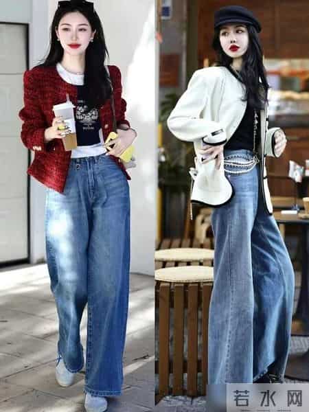 收起你的风衣吧！今年开春流行“短外套+阔腿裤”，既洋气又显高