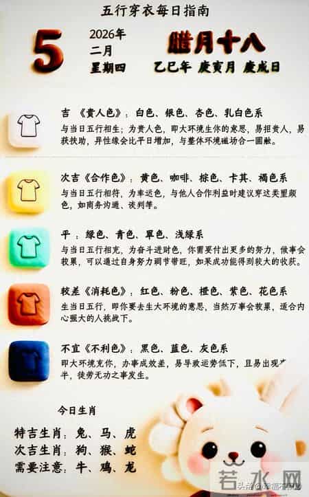 祝您在2月5日这一天，穿得漂亮，过得开心，好运连连！