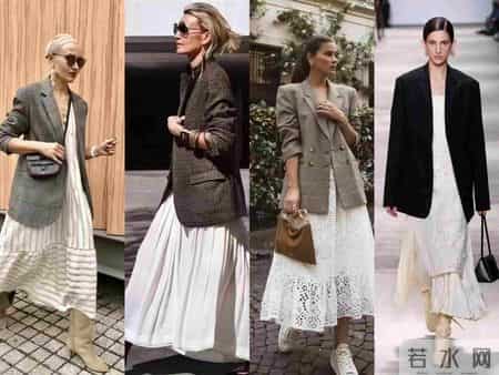 早春选择“中长裙”穿搭，让你轻松美出新高度，50+女性赶紧码住