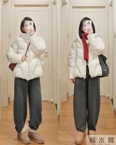 短袄配短靴=2026年最松弛感穿搭。简约还减龄。