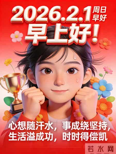 2026年2月1日早上好！温馨早安祝福语 精美图片