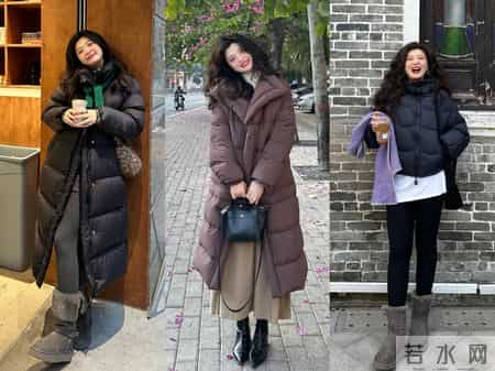 圆脸微胖，这位博主好会穿，堪称冬季微胖穿搭范本~