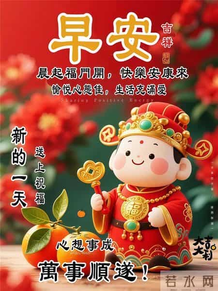 2026年2月1日早安图周末早上好祝福 冬日早安问候图片