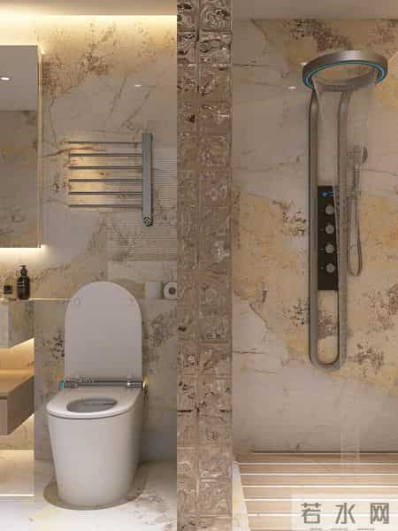 高级感的卫生间难道真就长这样吗？被这个卫浴真的震惊到了。