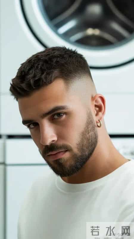 欧美硬汉风寸头：硬朗气质的经典诠释，型男必备造型