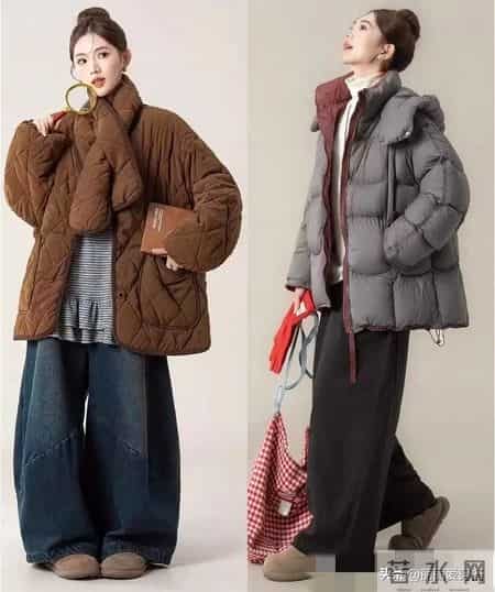 拒绝臃肿!今年超火的“松弛感穿搭”,棉服+阔腿裤就赢麻了