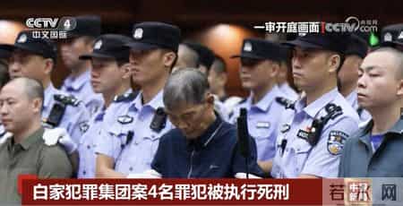 明家、白家犯罪集团共16人被判处死刑立即执行