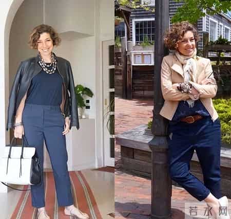 这位妈妈太洋气了！130斤穿得像100斤，时尚又显瘦，值得借鉴