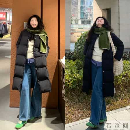 圆脸微胖，这位博主好会穿，堪称冬季微胖穿搭范本~