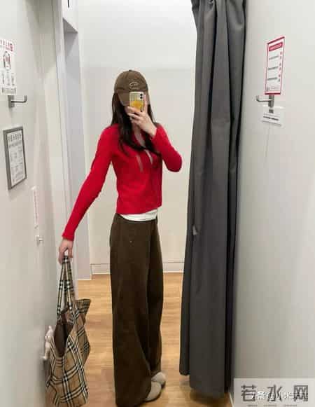 优衣库这件399的红开衫，被我改成BM风直接封神！