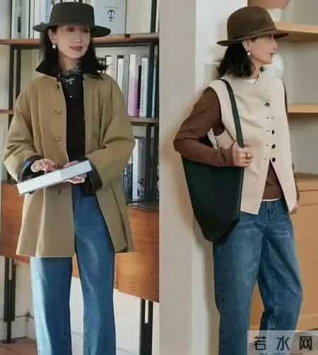 五六十岁女人，尽量少穿黑裤、阔腿裤，学三木妈妈这样穿优雅减龄