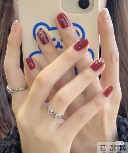 温温柔柔的美甲分享