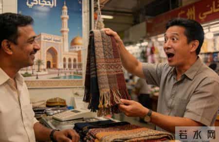 我在迪拜花6万买了条围巾，拿回国一看是广州产的，4年后去广州拿货，老板看见我围巾的照片，二话不说给我免了这批货款