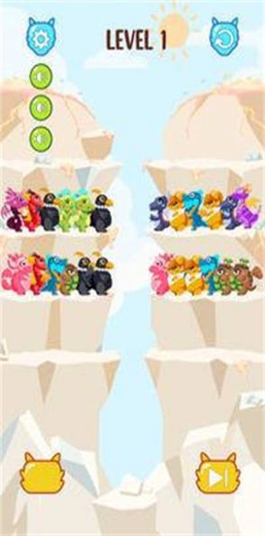龙颜色排序拼图图1